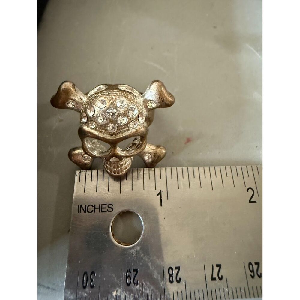 Art Deco Smiling Skull Adjustable, Bold! - Picture 4 of 4